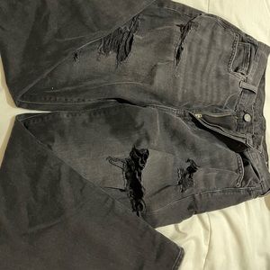 American eagle black mom jeans